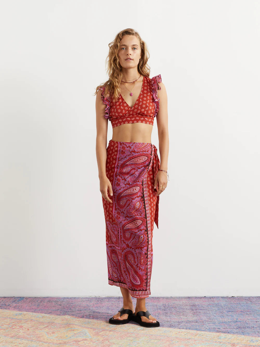 Kaleido Maxi Wrap Skirt