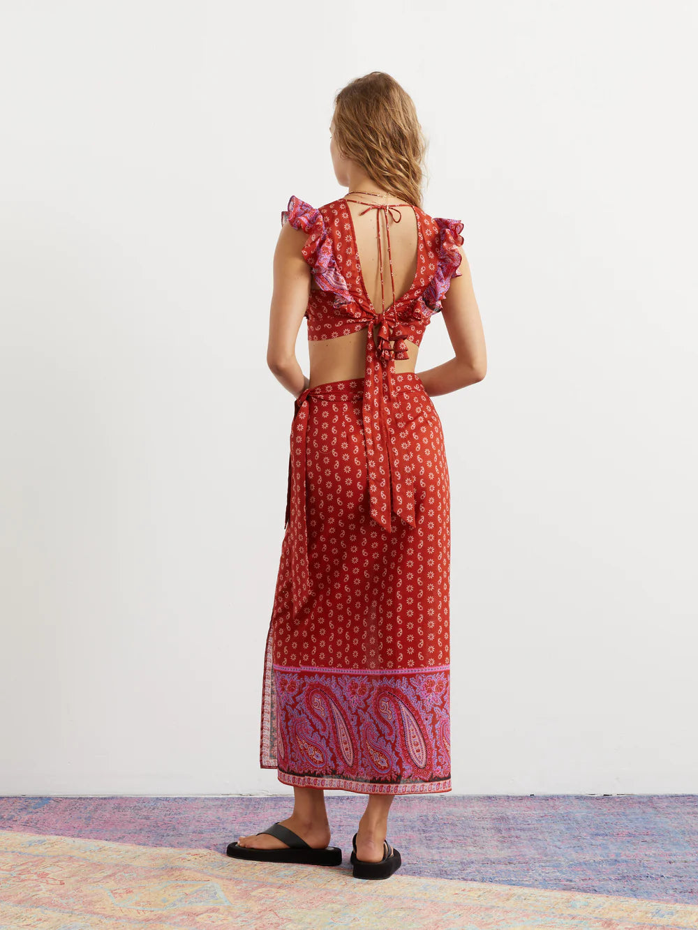 Kaleido Maxi Wrap Skirt