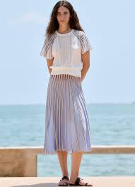 SM Knit Skirt - Sky Blue