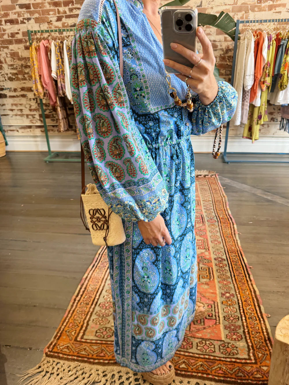 Onda Maxi Smock Dress