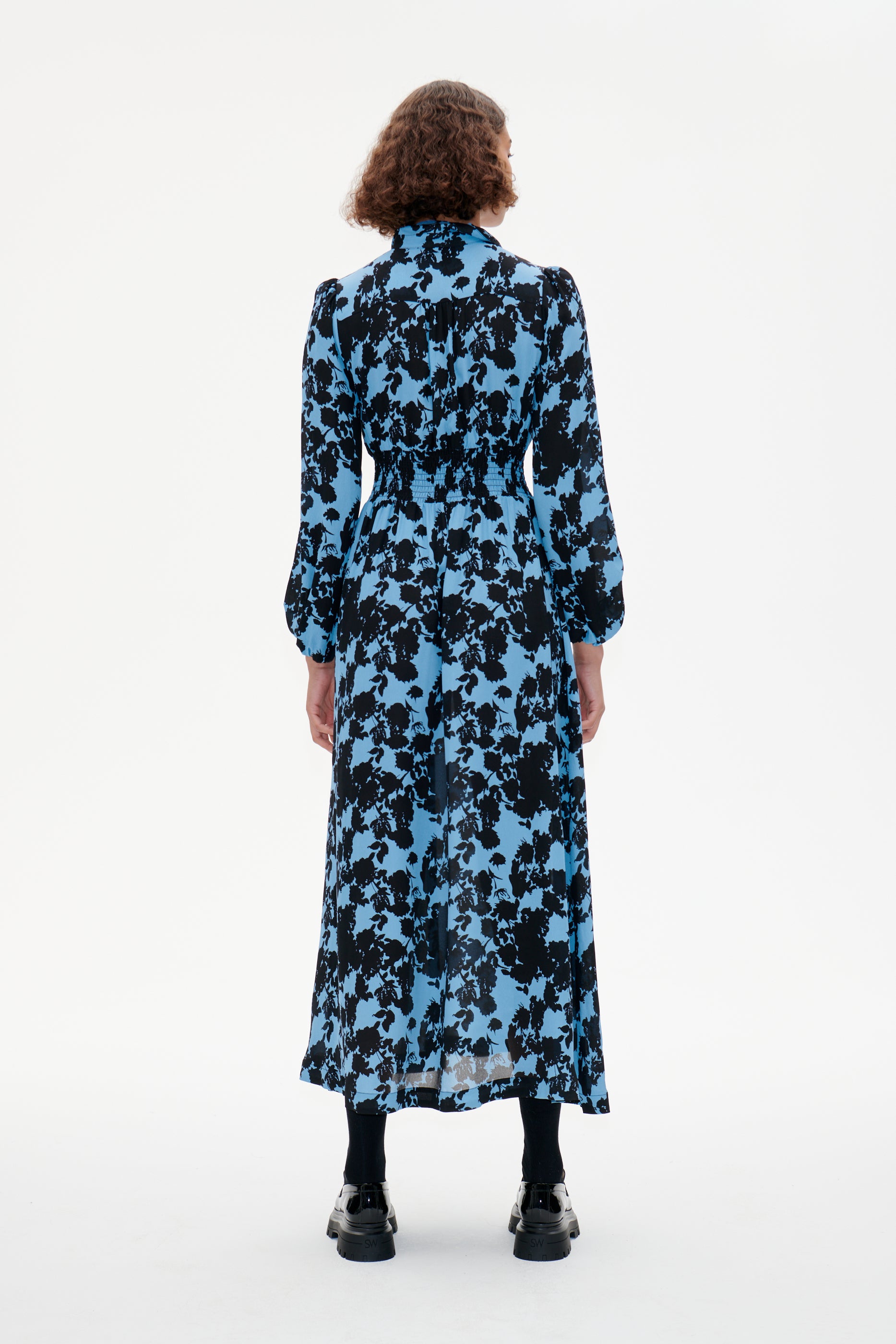 Amber Dress - Blue Flower