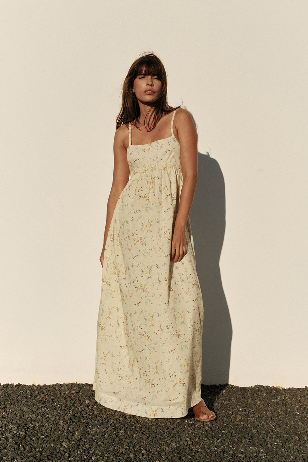 Cream Cotton Voile Dress