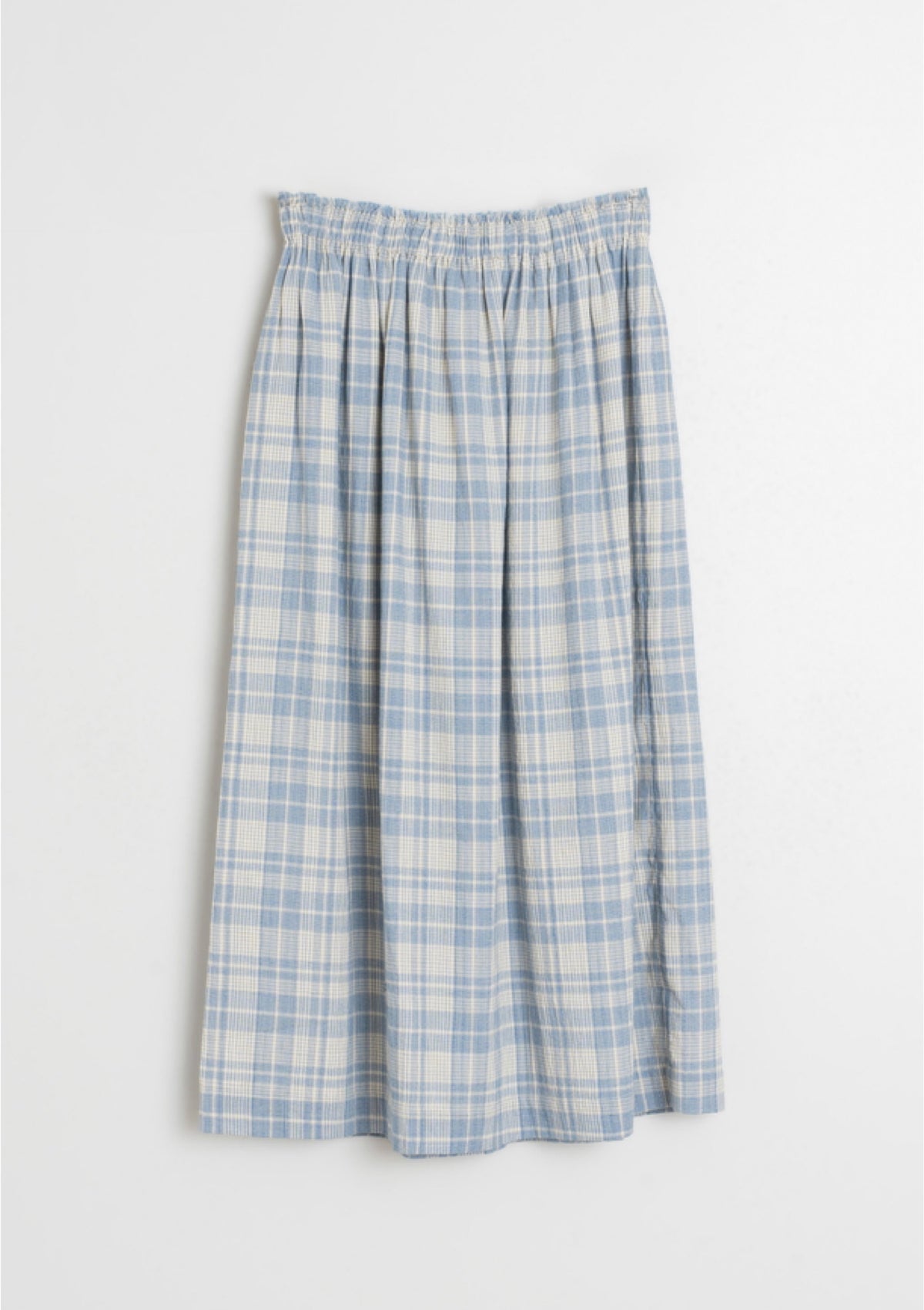 Cotton Checked Skirt