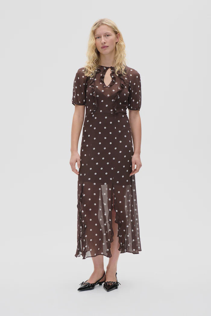 Alara Dress - Coffee Bean Dots