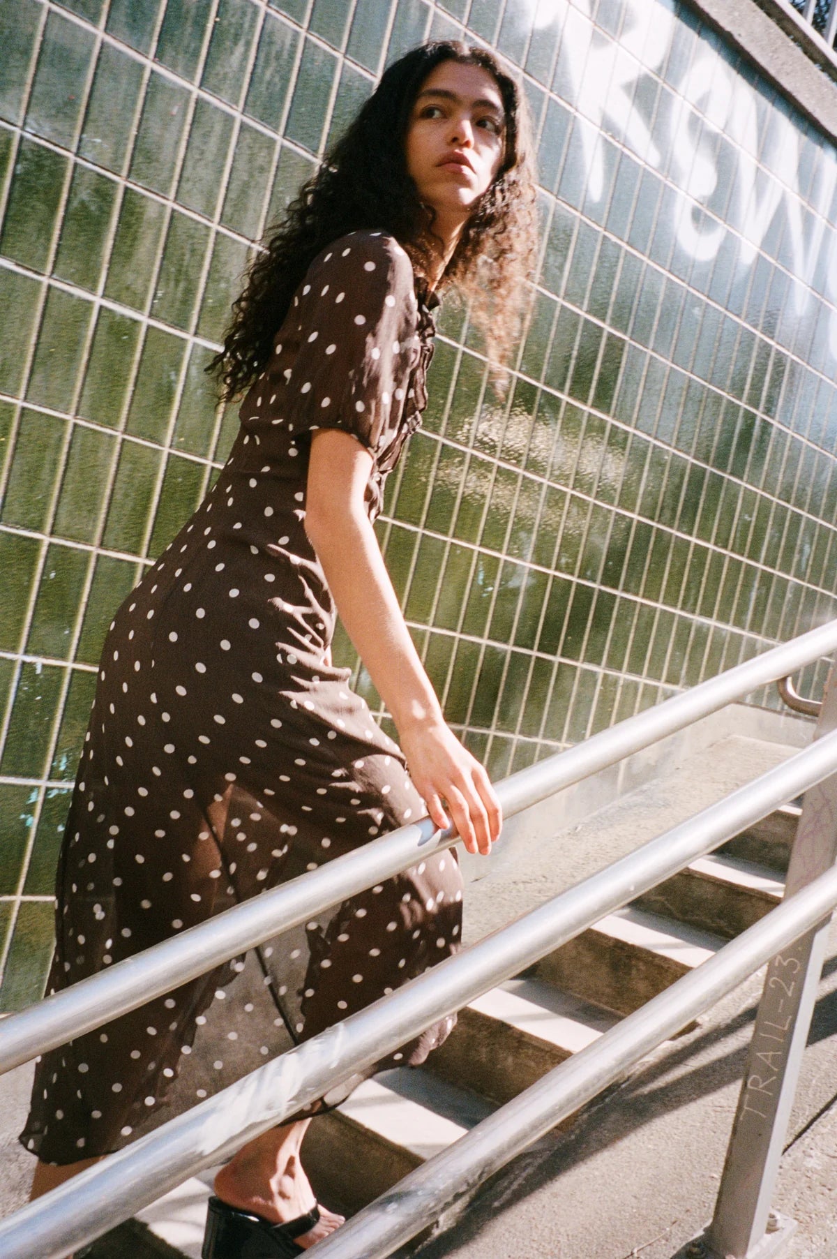 Alara Dress - Coffee Bean Dots