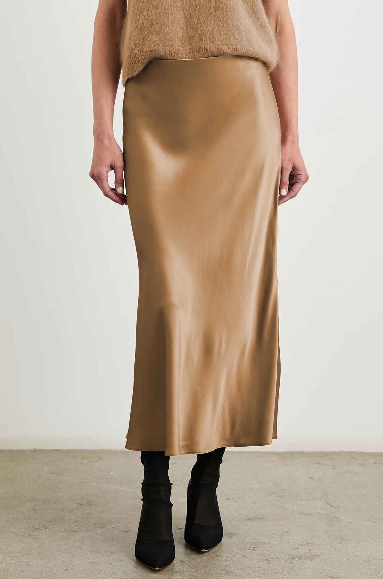 Anya Midi Skirt - Camel