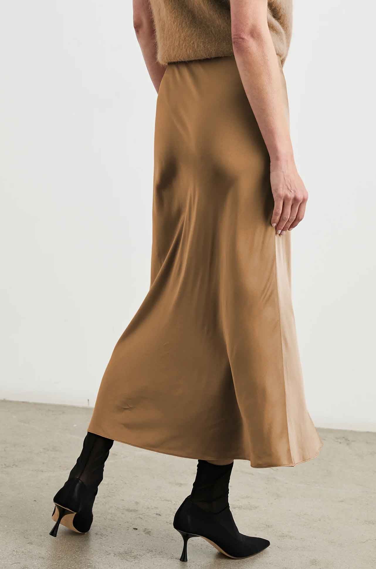 Anya Midi Skirt - Camel