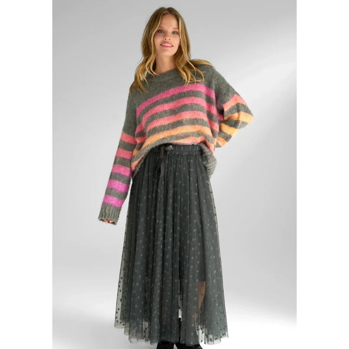 Round neck Stripe Pullover
