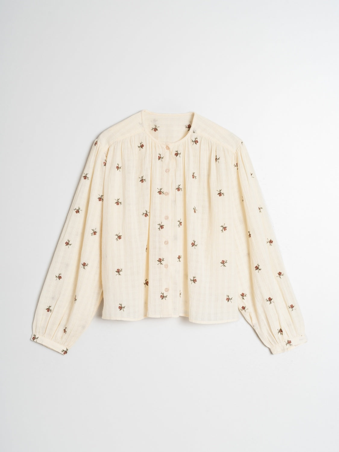 Embroidered Rose Blouse