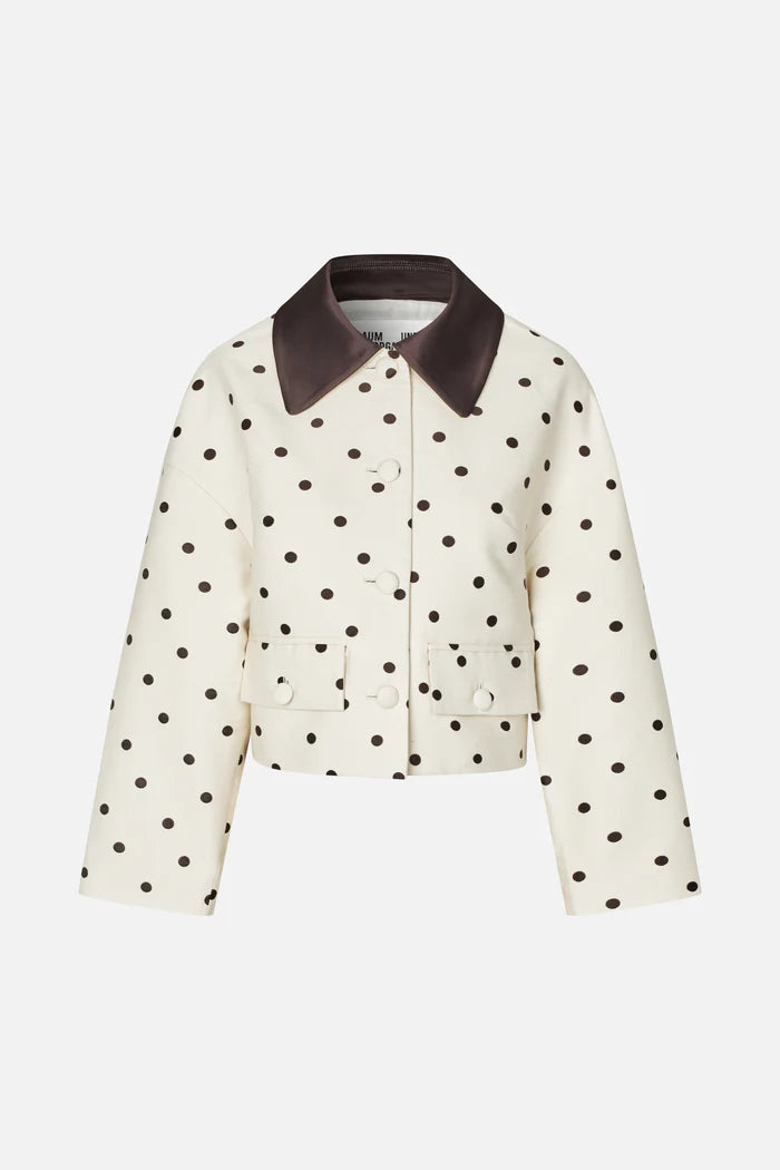 Bebeth Jacket - Egret Creme Dot