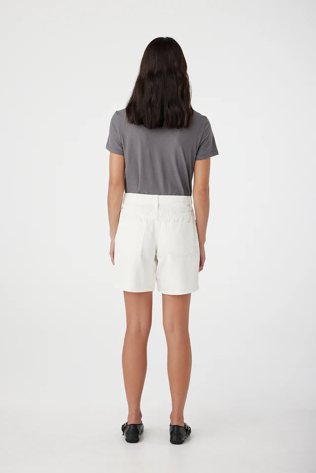 Martha Mid Long Short - White