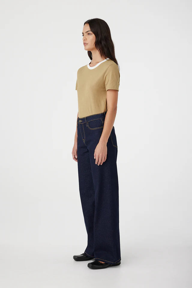 Mia Mid Wide Jeans in Night