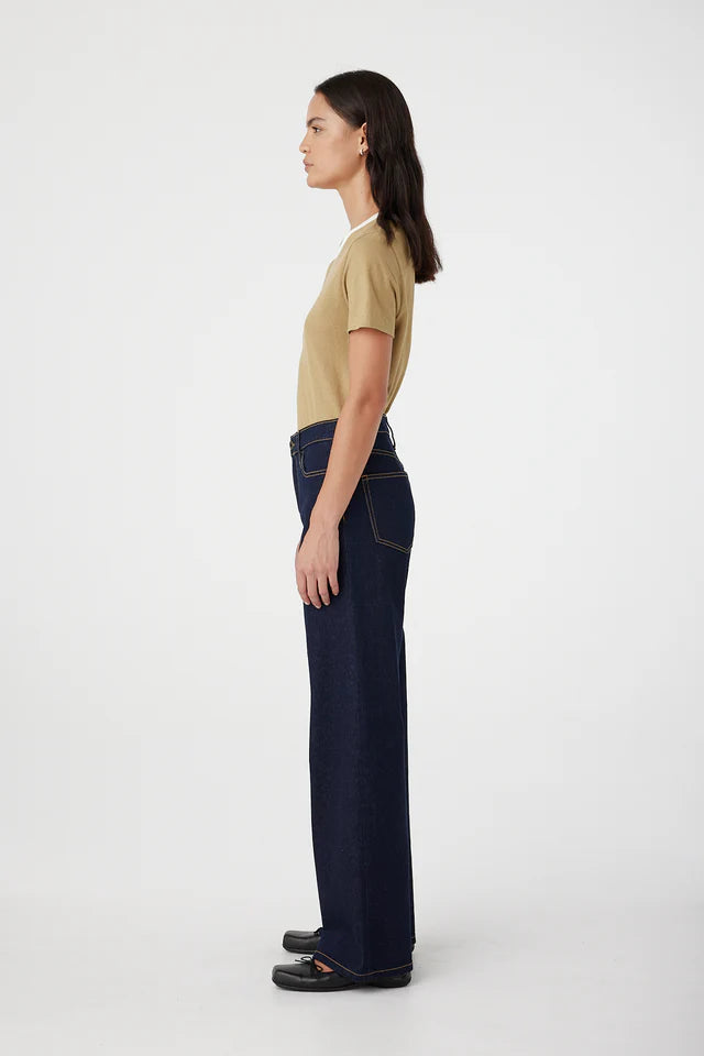 Mia Mid Wide Jeans in Night