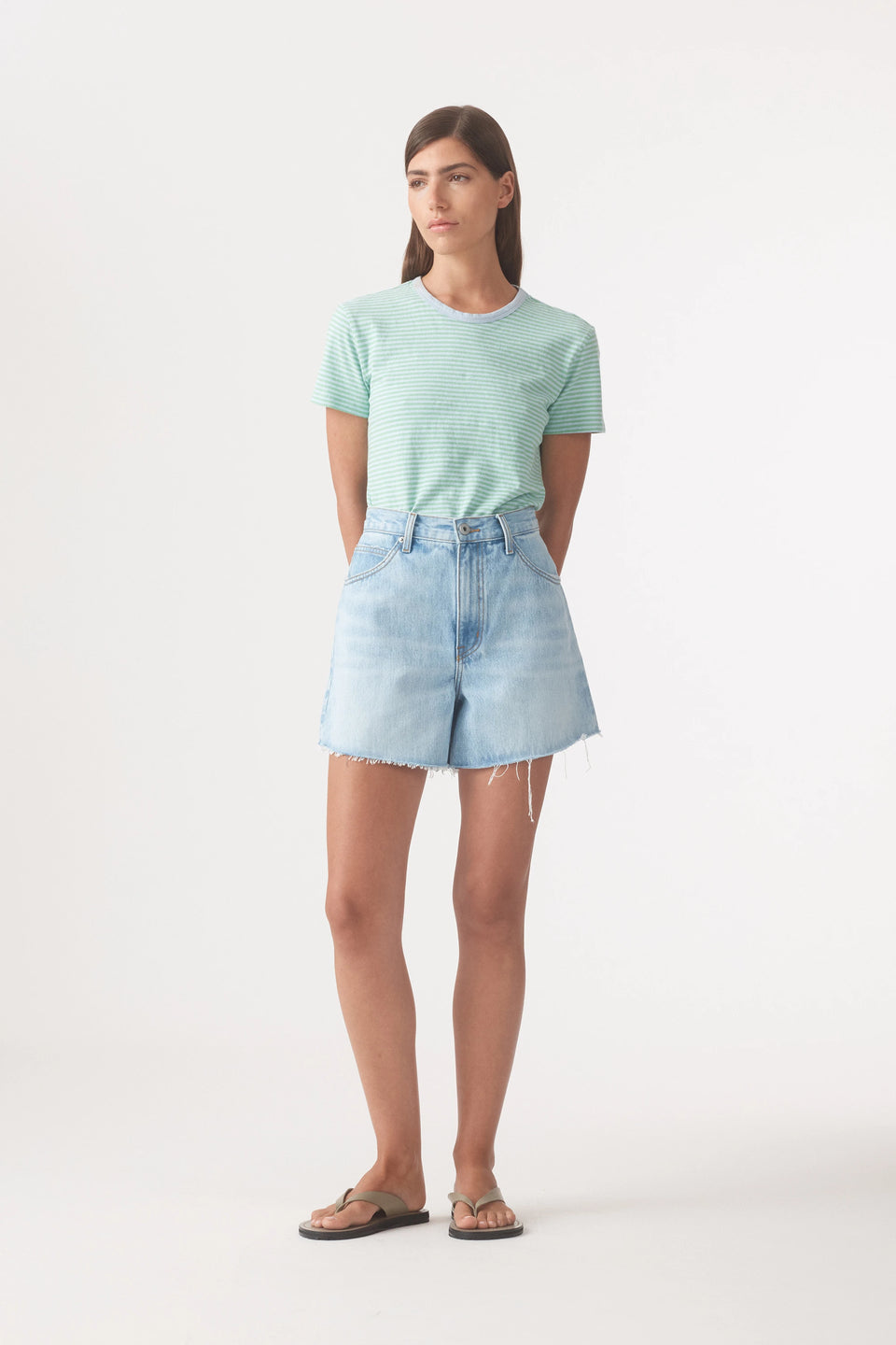 Edie High Relaxed Short Ice