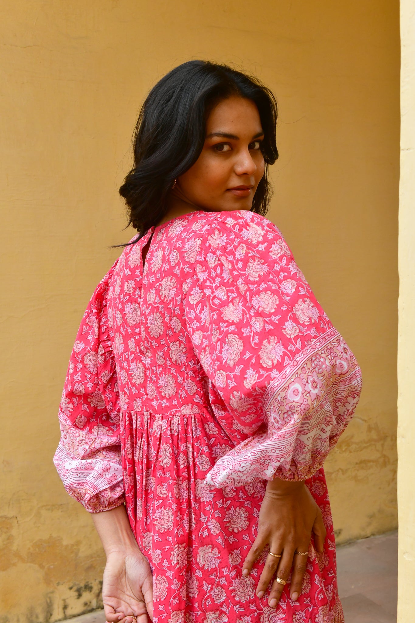 Camelia Shift Dress - Cherry