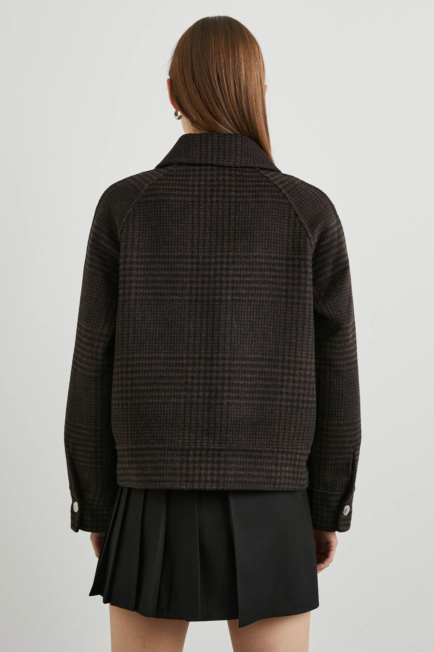 Cheyenne Zip Up Jacket Houndstooth