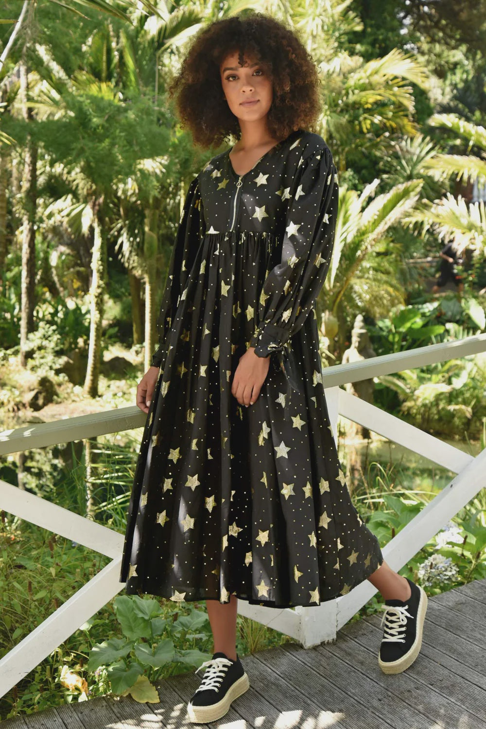 Zip on Out Dress - Starry Night Black