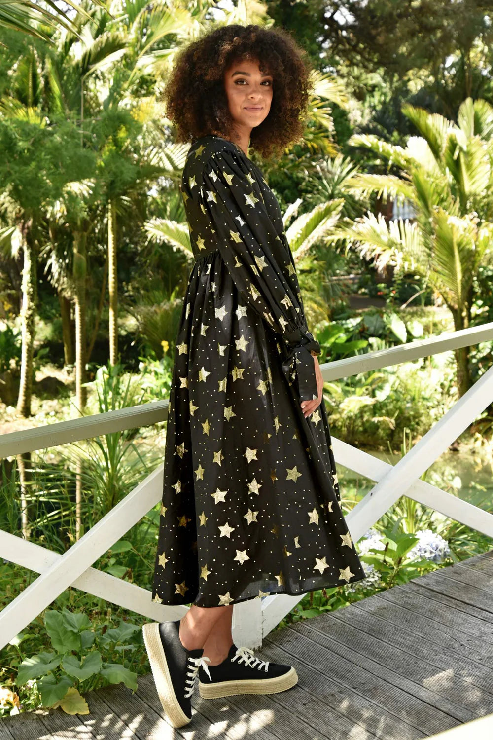 Zip on Out Dress - Starry Night Black