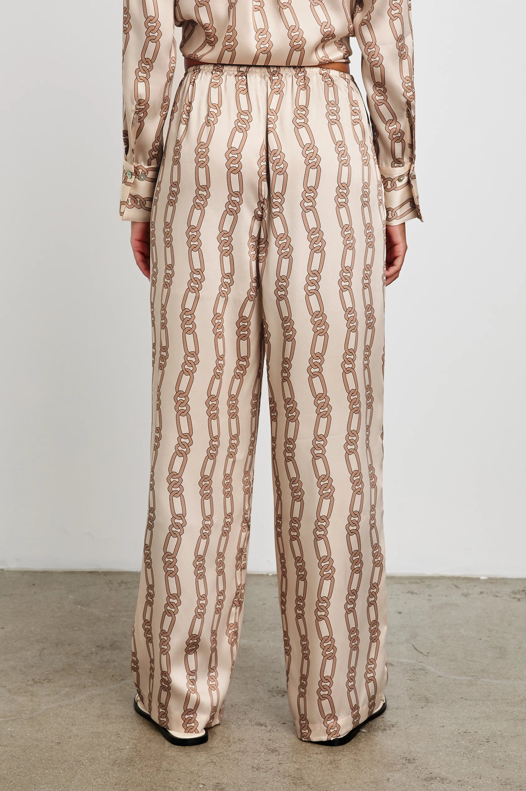 Damani Pant - Ivory/Gold Link