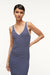 Dana Dress - Navy Microstripe