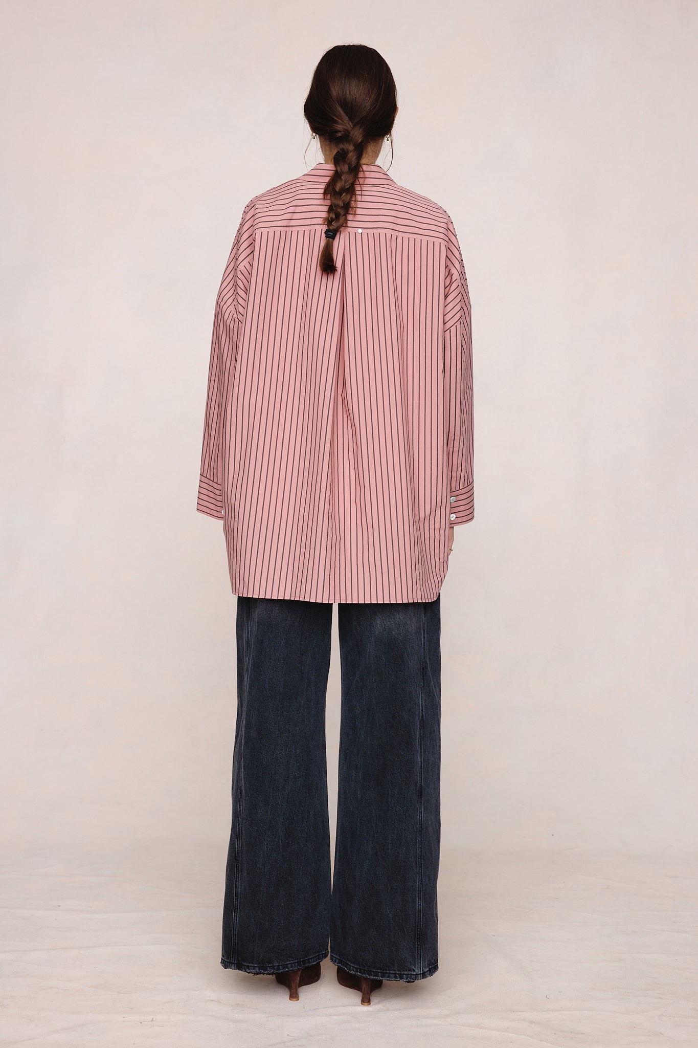 Edie Shirt - Rosewood Stripe