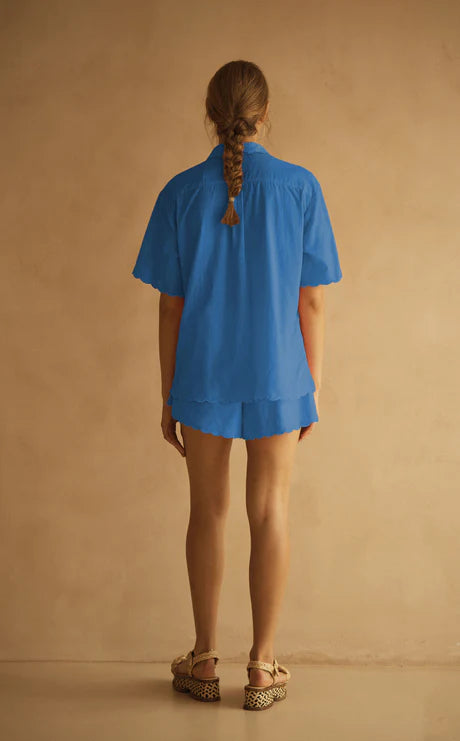 Fiordaliso Scallop Drawstring Short