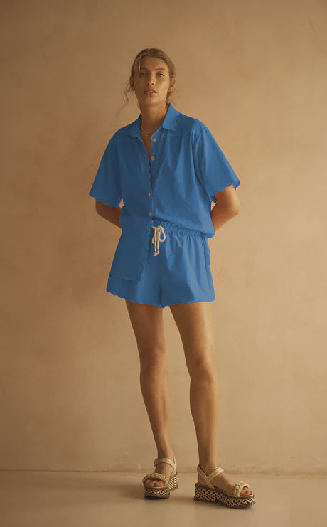 Fiordaliso Scallop S/Sleeve Shirt
