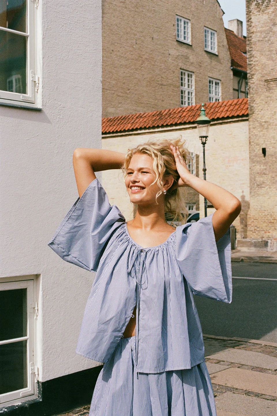 Ella Top = Vintage Navy Stripe