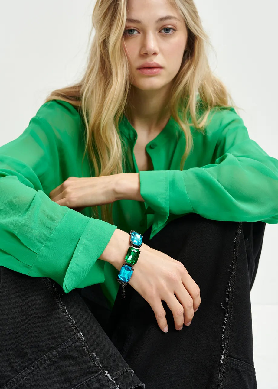 Haircase Rhinestone Bracelet