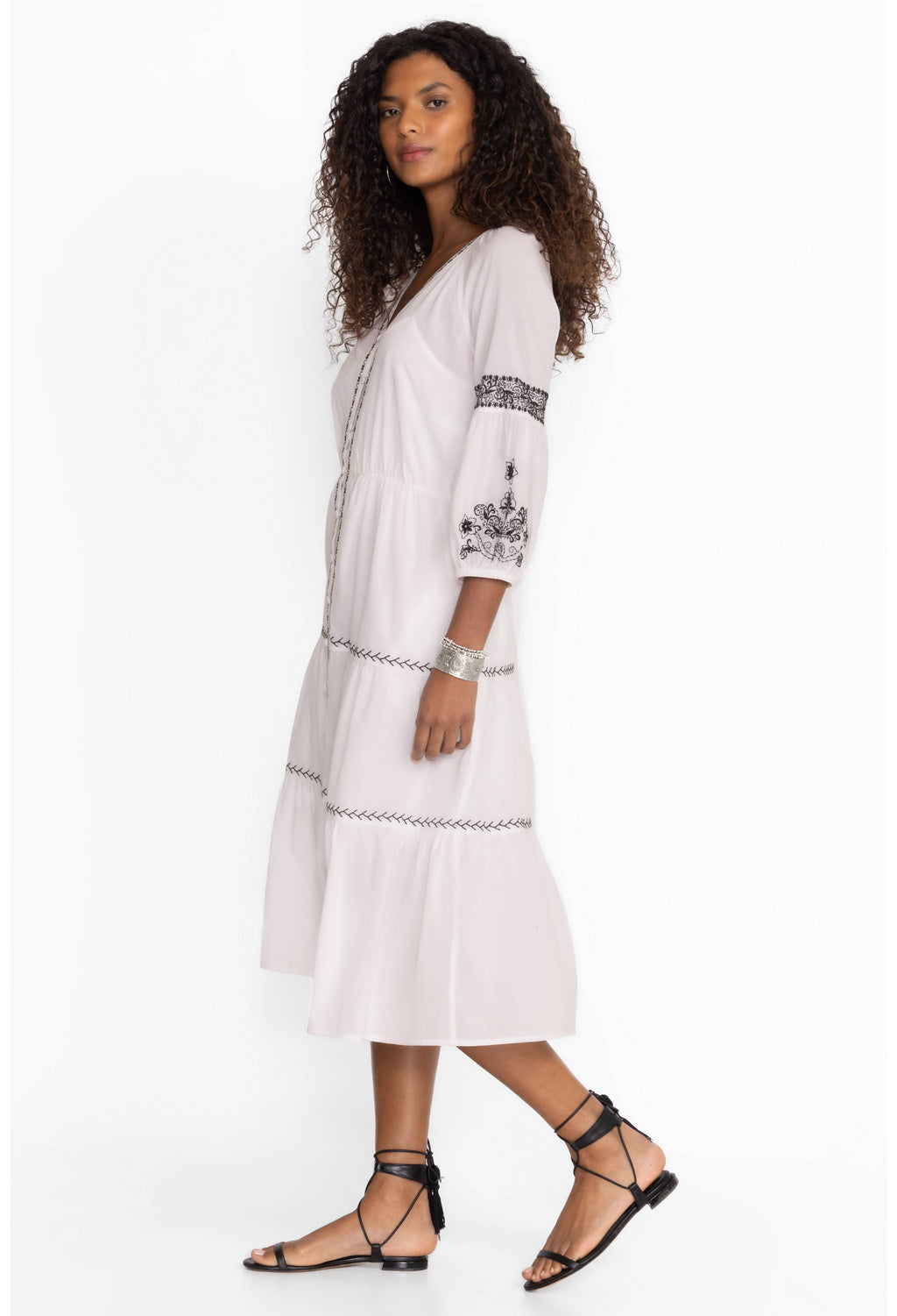 Cam Tiered Midi Dress - Irenie