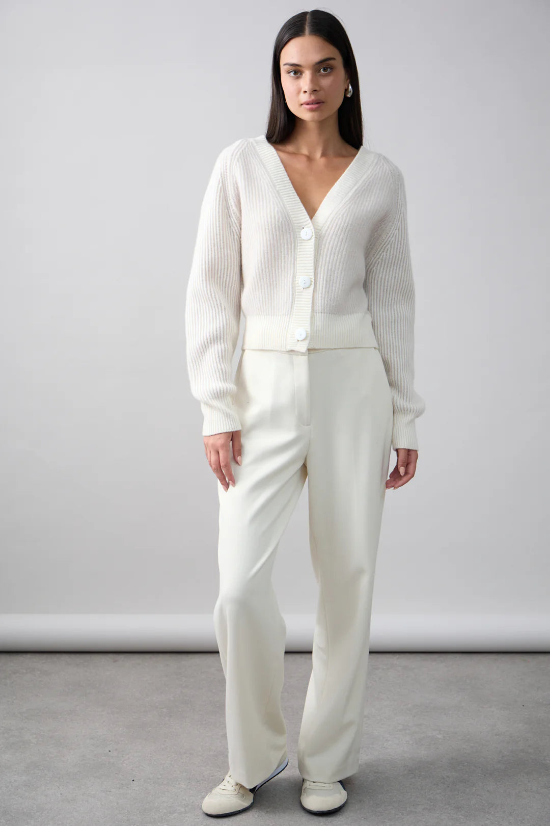 Frankie Cardigan - Cloud Alabaster