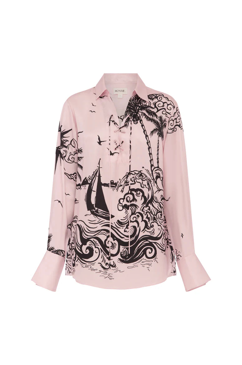 Monroe Tie Shirt - Ciao Rosa
