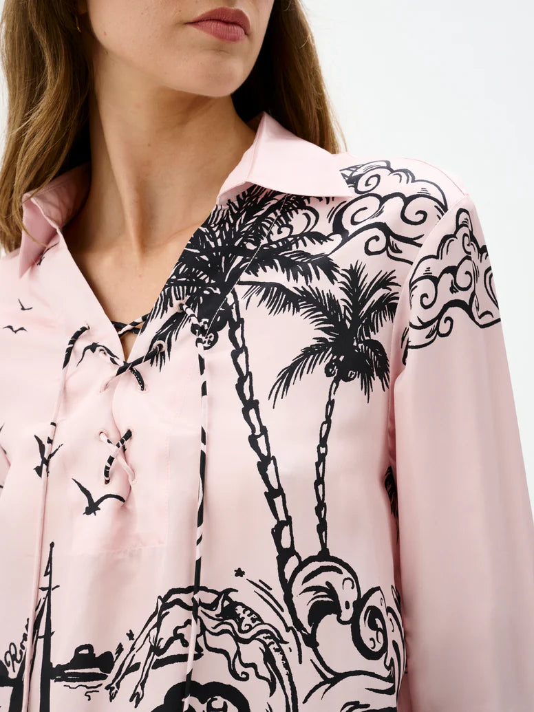 Monroe Tie Shirt - Ciao Rosa