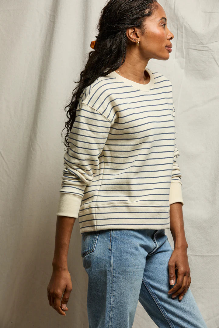 Tyler Natural/Night Stripe Sweatshirt