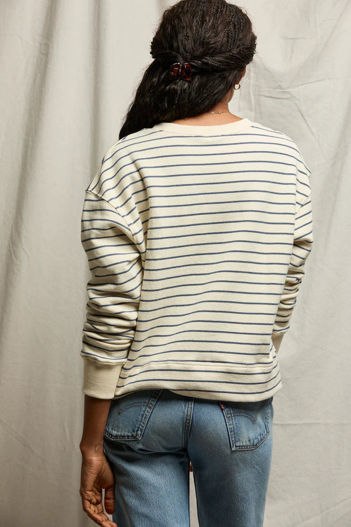 Tyler Natural/Night Stripe Sweatshirt
