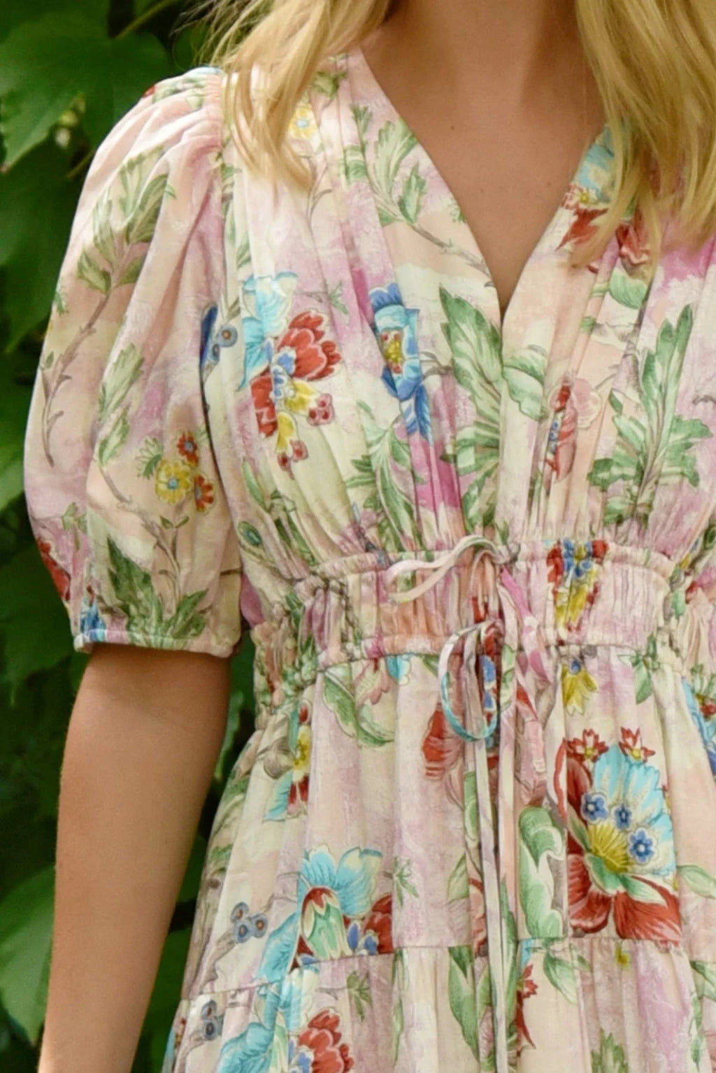 Ruche Around Dress - Garden Party
