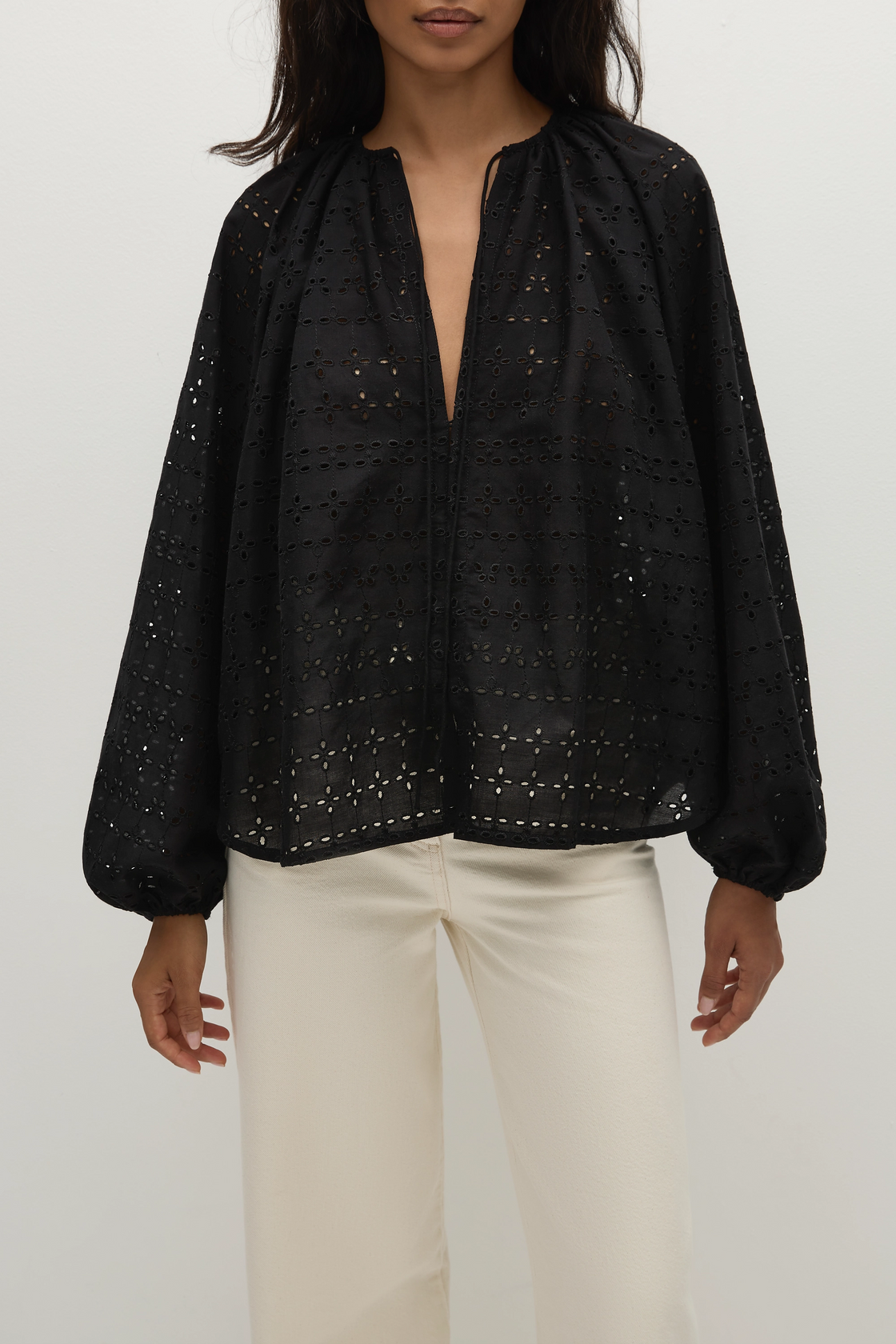 Thora Broderie Blouse
