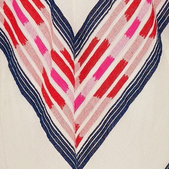 Beloved Long Dress - Navy/red