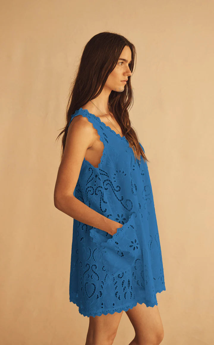 Fiordaliso Lace Swing Mini Dress