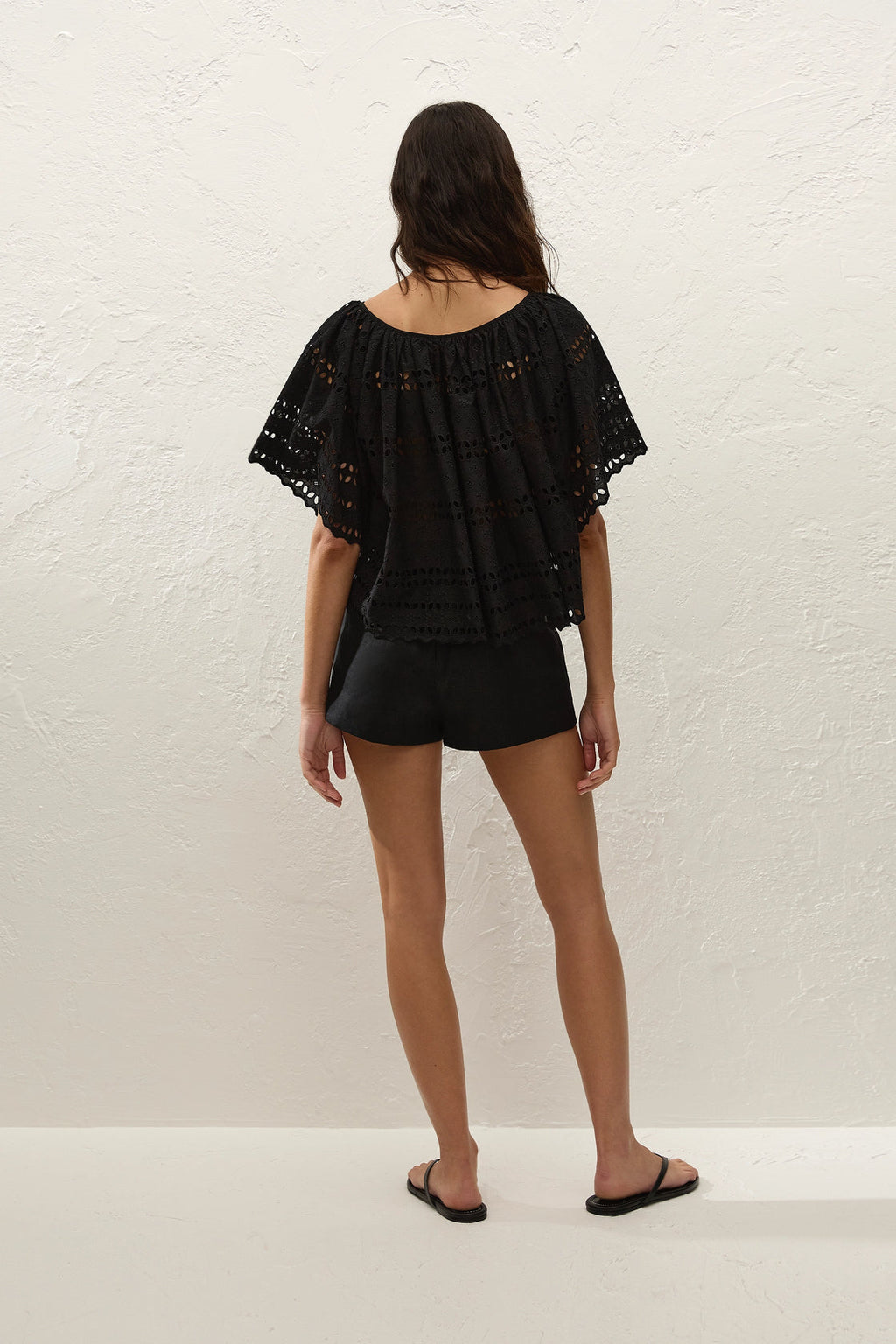 Mitla Top - Black Broderie
