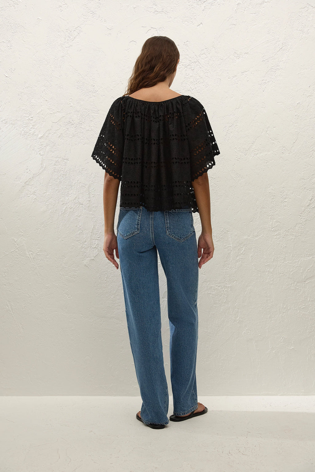 Mitla Top - Black Broderie