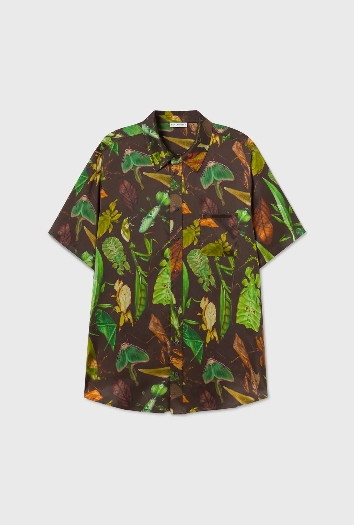Short Sleeve Boyfriend Shirt - Bug Camo