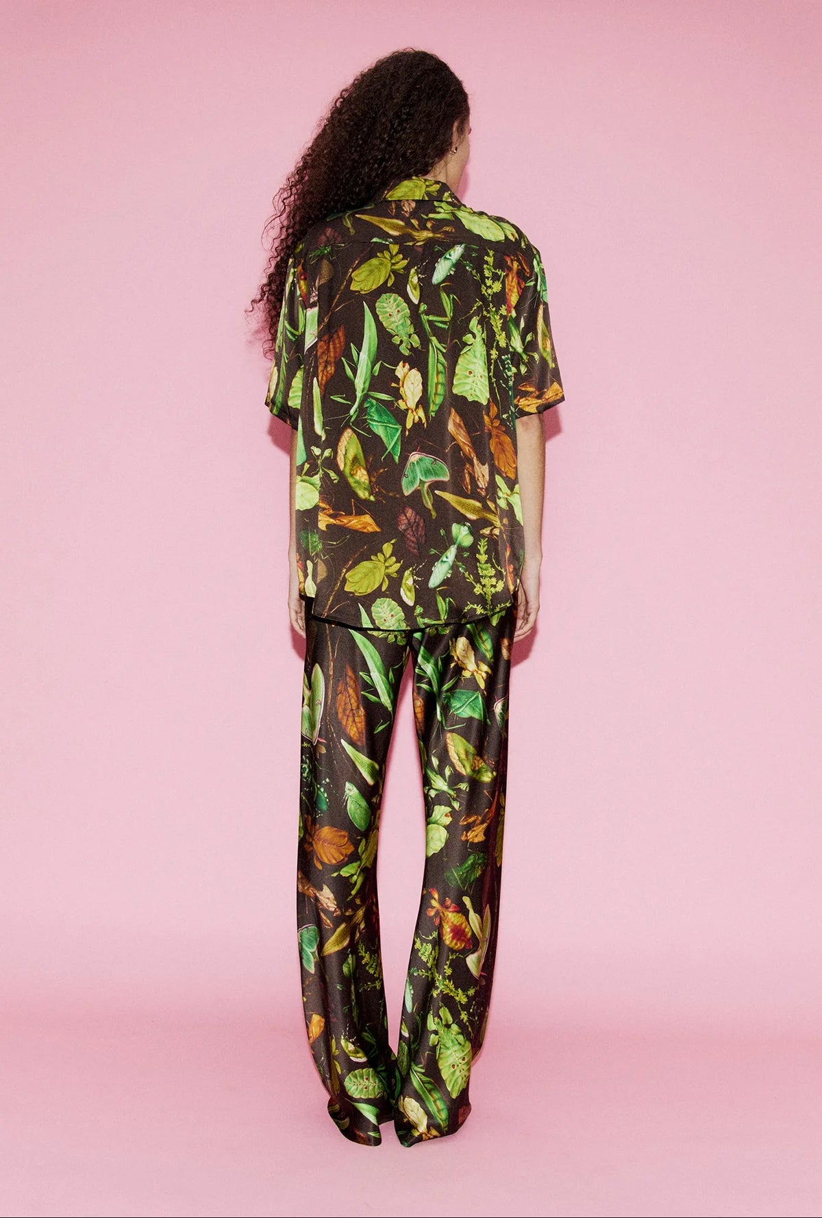 Short Sleeve Boyfriend Shirt - Bug Camo