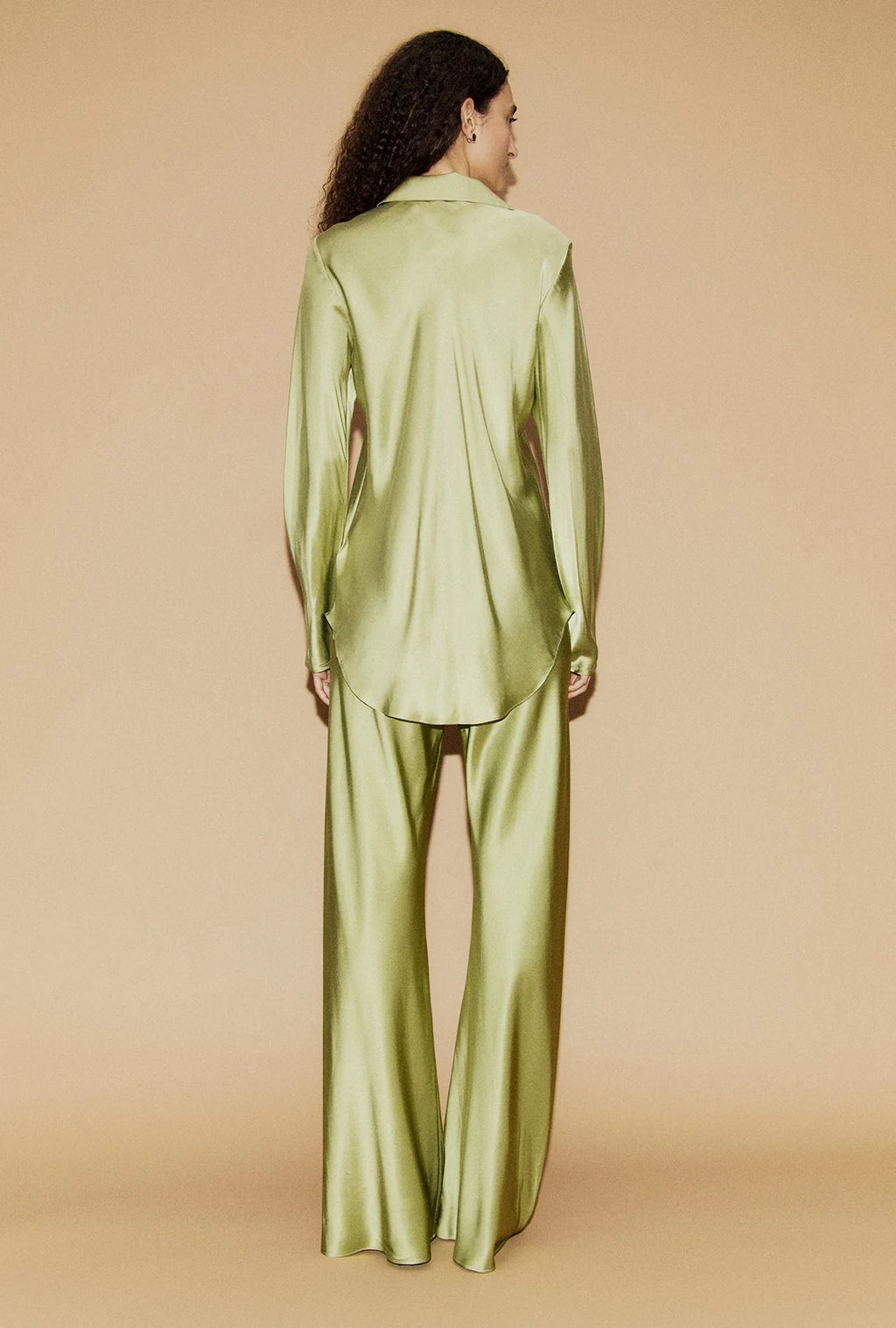 Bias Cut Pants -  Sage