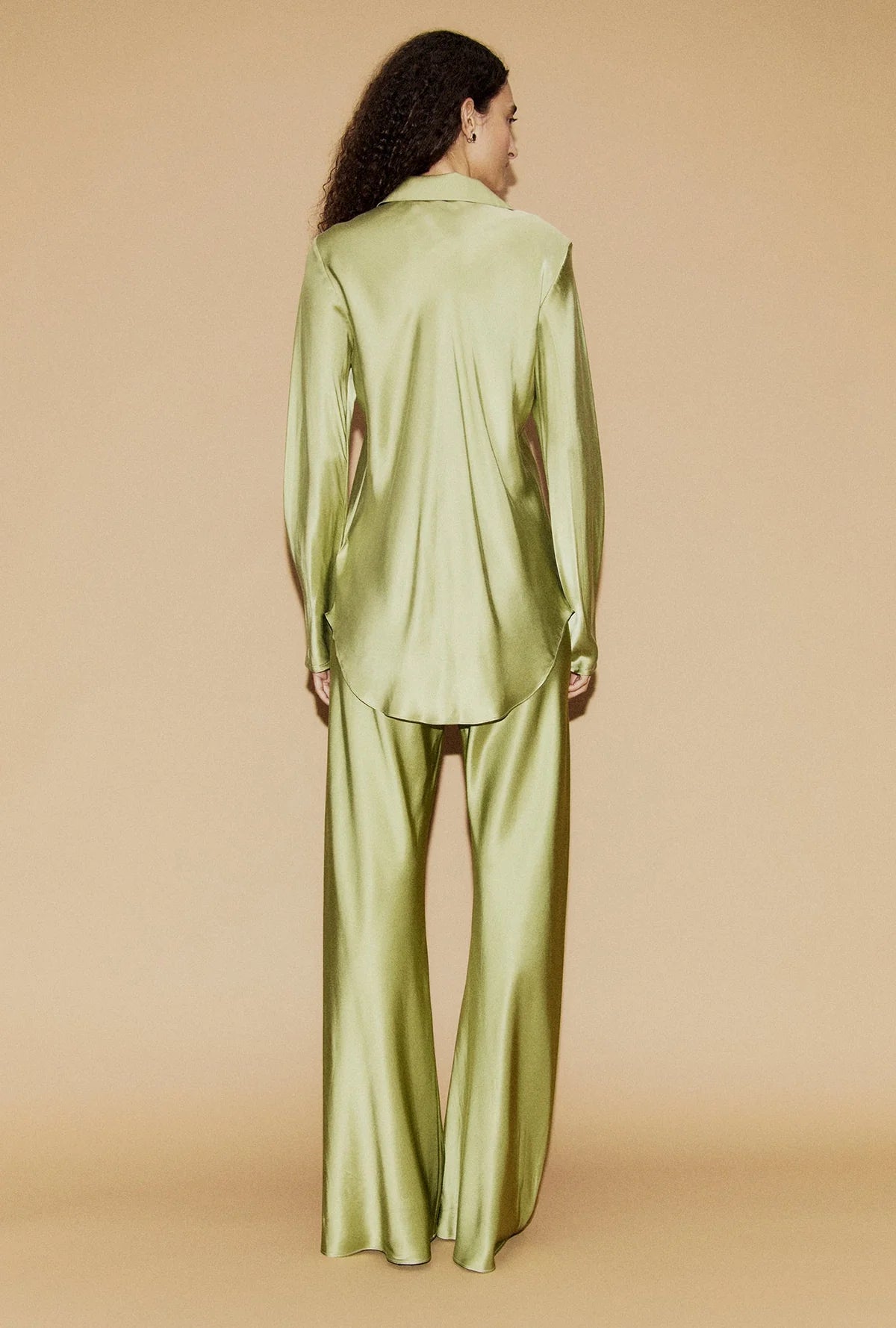 Bias Cut Pants -  Sage