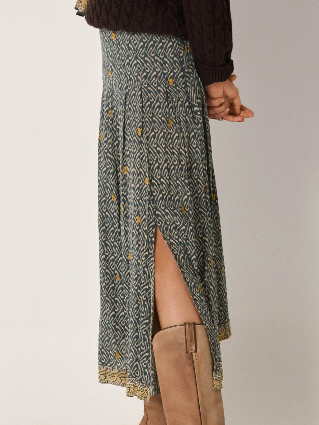 Amy Skirt - Blue Shibori