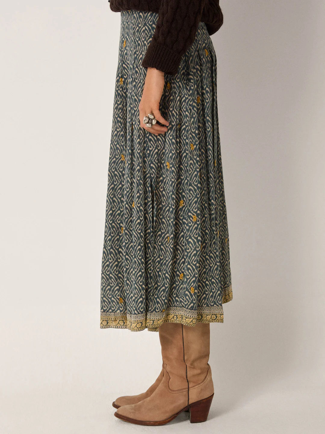 Amy Skirt - Blue Shibori