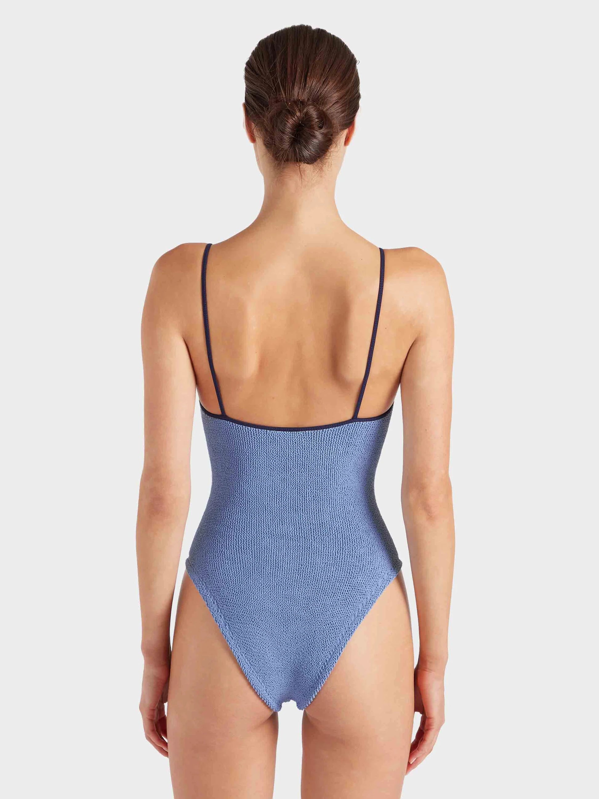 Pamela Contrast Swim  - Cornflower