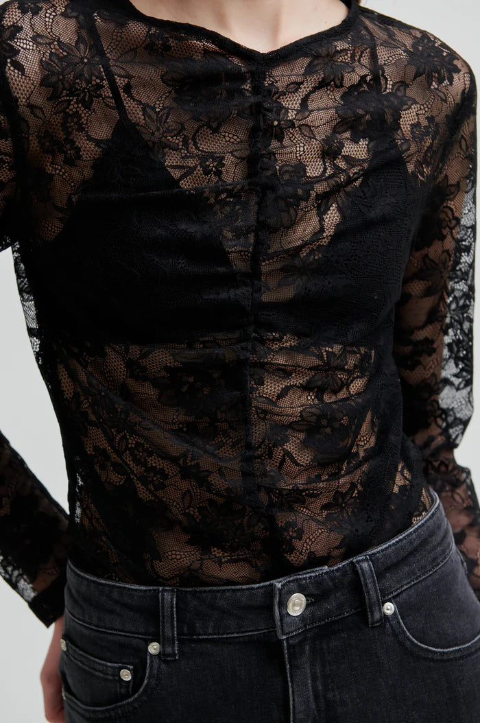 Social Lace Long Sleeve Tee