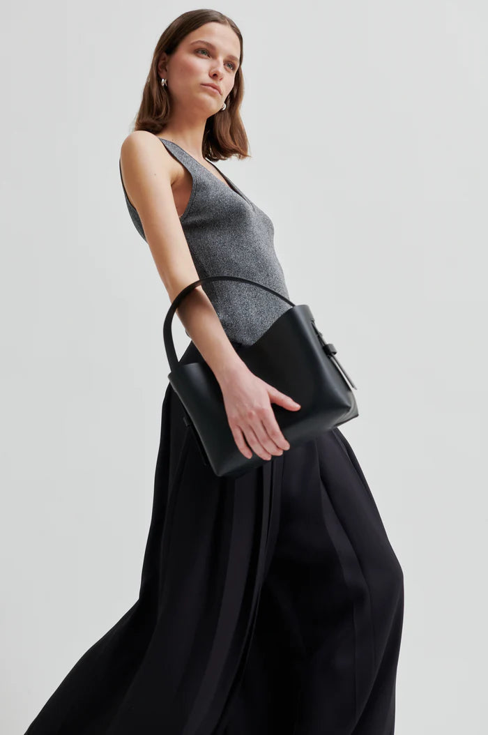 Bright Lurex Top - Grey